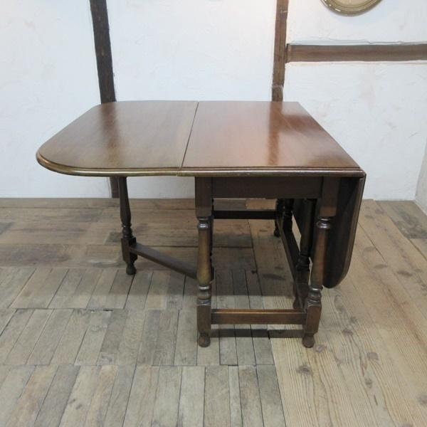 イギリス アンティーク 家具 ダイニングテーブル バタフライ ゲート