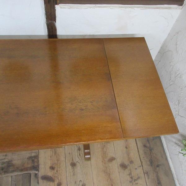 英国 イギリス アンティーク ドローリーフテーブル 拡張 オーク材 ダイニング イギリス アンティーク 家具 ダイニングテーブル ドローリーフ