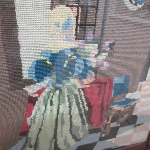 イギリス アンティーク 家具 ファイヤースクリーン 衝立 刺繍 英国 6840d イギリス アンティーク 家具 ファイヤースクリーン 衝立