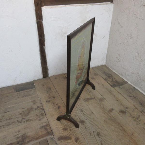 イギリス アンティーク 家具 ファイヤースクリーン 衝立