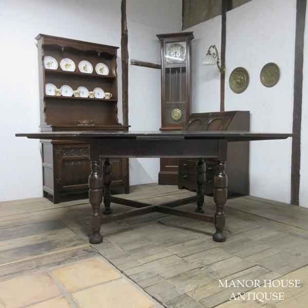 イギリス アンティーク 家具 ドローリーフテーブル ダイニング 英国 6063d ドローリーフテーブル | 【世界基準の品質】英国アンティーク