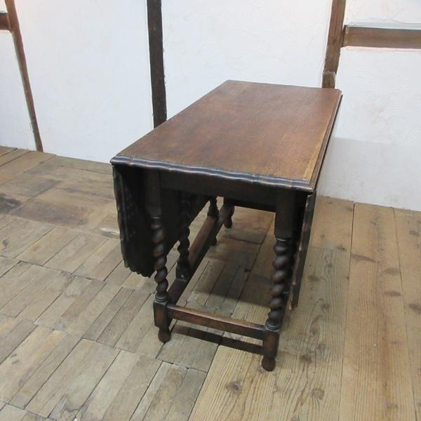 イギリス アンティーク 家具 ゲートレッグテーブル ダイニングテーブル