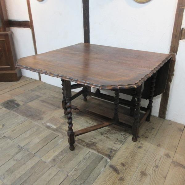 イギリス アンティーク 家具 ゲートレッグテーブル ダイニングテーブル