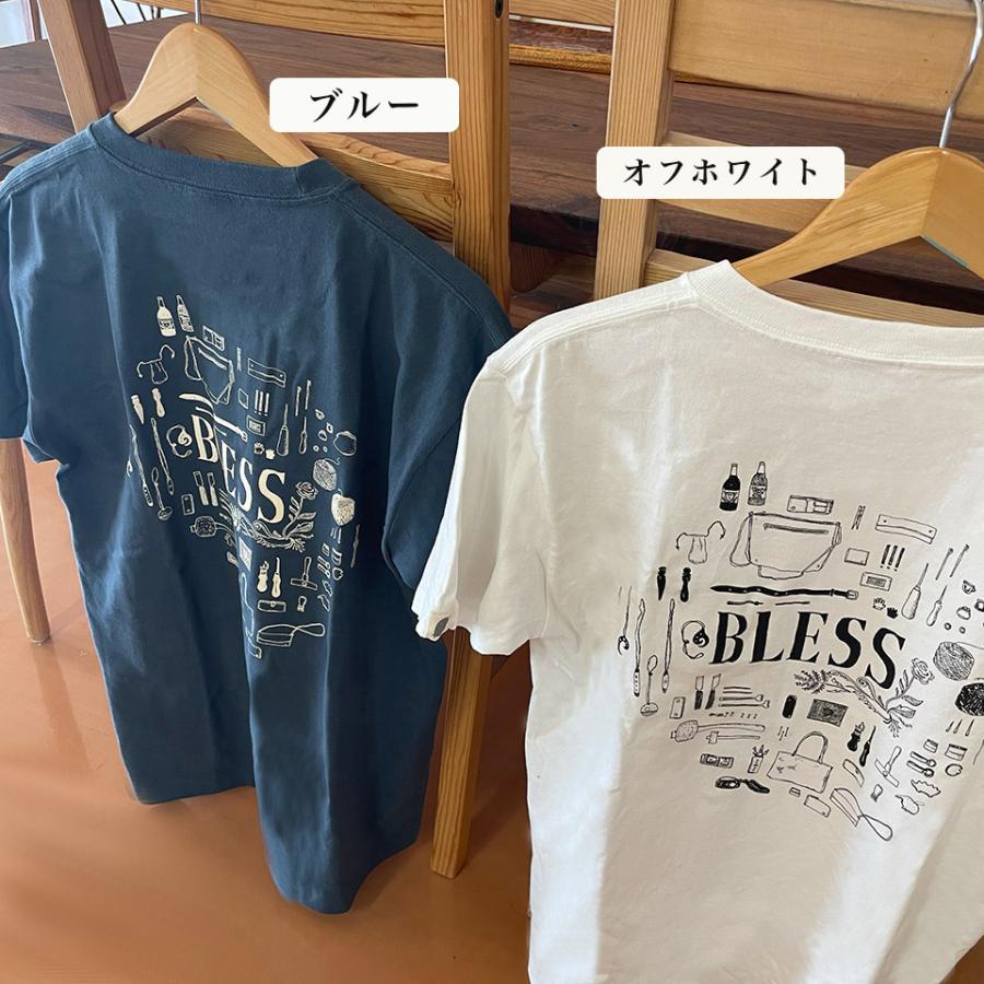 BLESS shop T-shirt＜ホワイト・ブルー＞【BLESS（井手英史）】ティー 