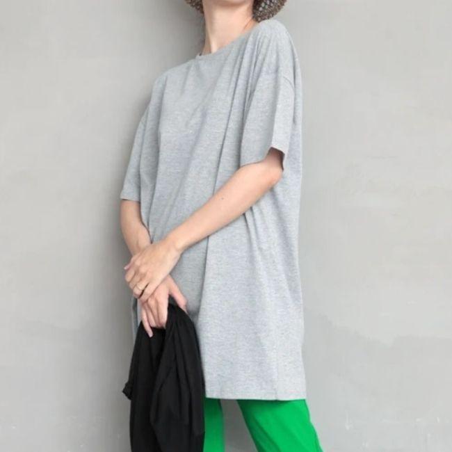 チュニック ワンピース ロングtシャツ レディース 半袖 トップス Tシャツ ゆったり ロンt シャツ Fb001na3231 まんぷく 通販 Yahoo ショッピング