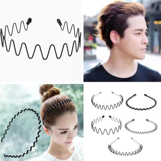 予約販売 カチューシャ 波型 2個セット ヘアバンド ヘアアクセサリー メンズ レディース