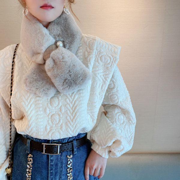 ファーマフラー ファーティペット フェイクファー パーティー お呼ばれ  