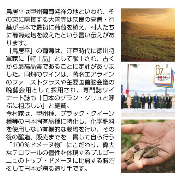 白ワイン 国産 鳥居平今村 上菱平圃場ブラン 2022 750ml 日本ワイン |  | 02