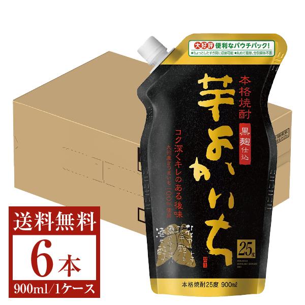 宝酒造 寶 宝焼酎 本格焼酎 よかいち 芋 黒麹仕込 25度 エコパウチ 900ml×6本 1ケース 芋よかいち 芋焼酎 宮崎 | よかいち