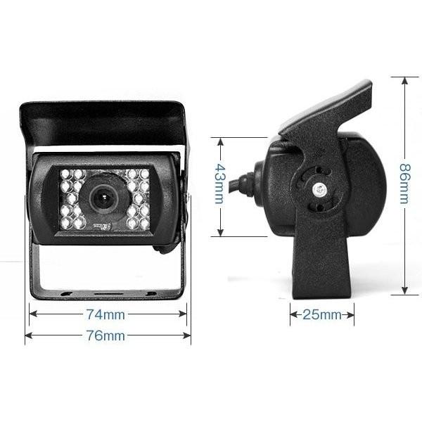 12V 24V バックカメラ 高画質 広角110度 CMOS 赤外線暗視機能 リア