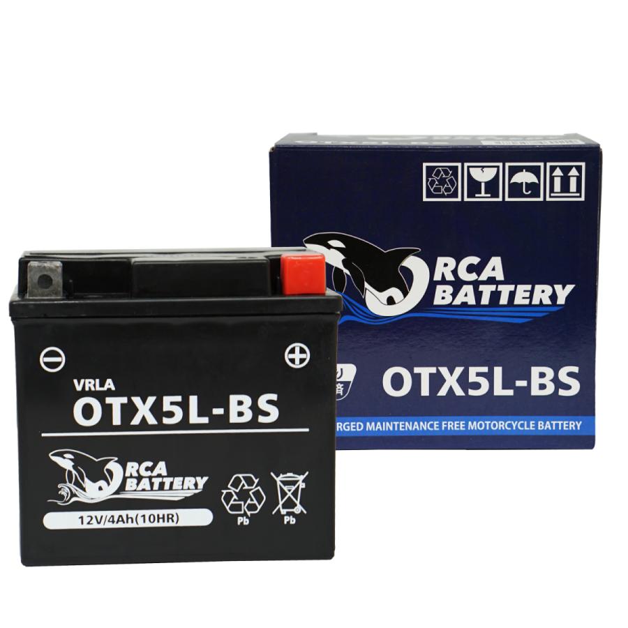 バイク バッテリー OTX5L-BS 液入 充電済み ( 互換 YTX5L-BS CTX5L-BS GTX5L-BS FTX5L-BS ) アドレス ガンマ ビーノ スペイシー｜manshin｜03