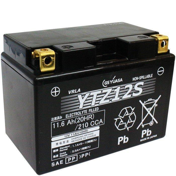 GSユアサ GS YUASA バイク バッテリー YTZ12S 液入り 充電済み GSユアサ GS YUASA バイク バッテリー YTZ12S 液入り 充電済み