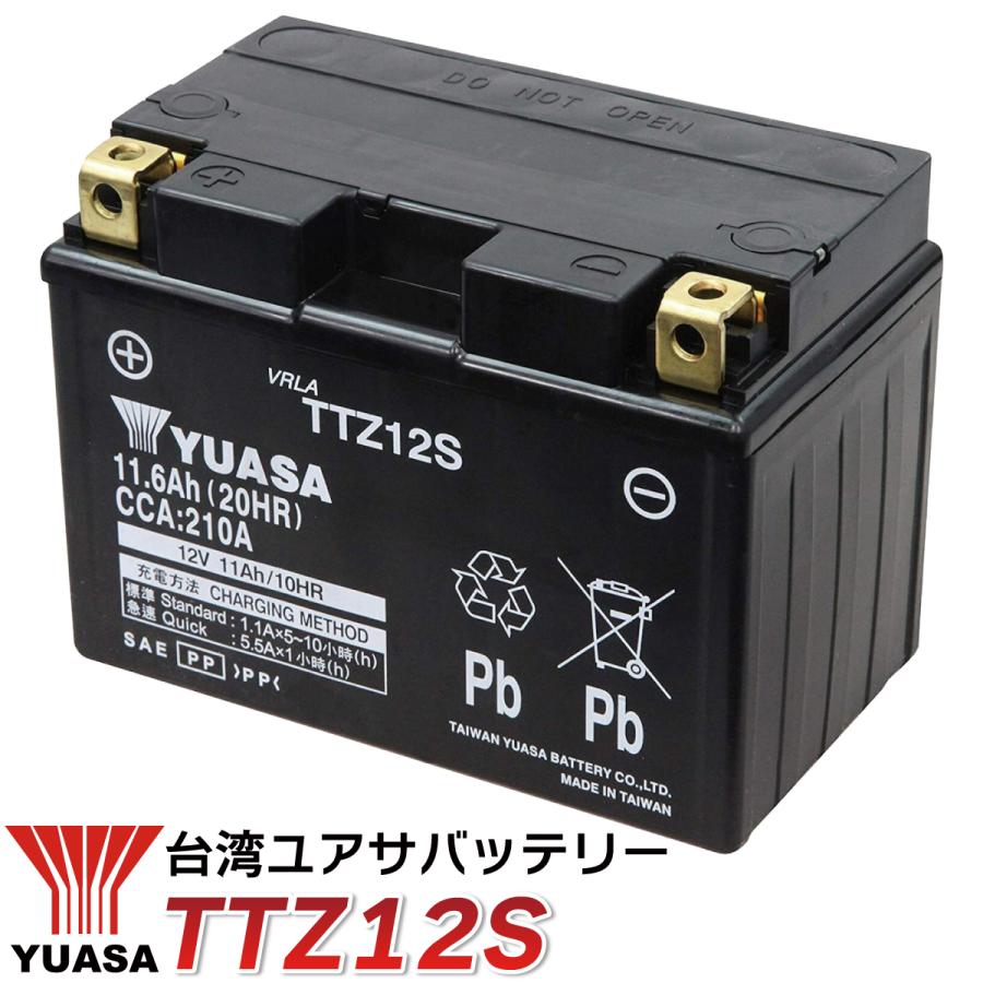 TAIWAN YUASA（台湾ユアサ） バイク バッテリー 台湾 ユアサ TTZ12S 液