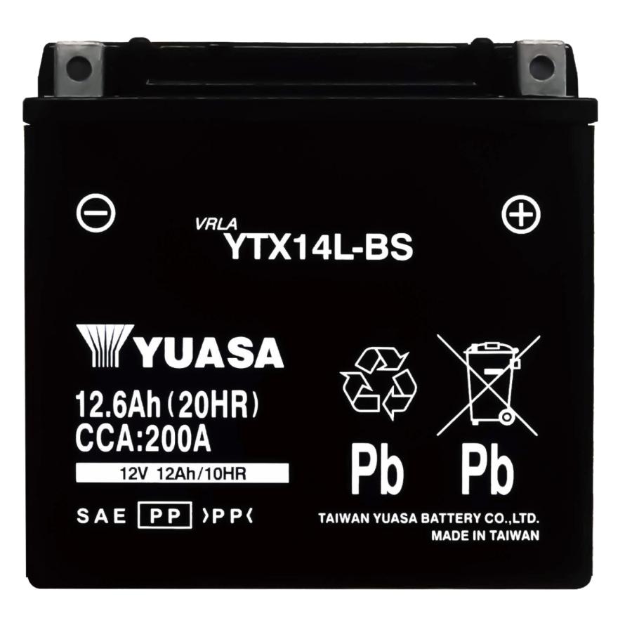 TAIWAN YUASA バイク バッテリー 台湾 ユアサ YTX14L-BS 液入 TAIWAN YUASA バイク バッテリー 台湾 ユアサ YTX14L-BS 液入