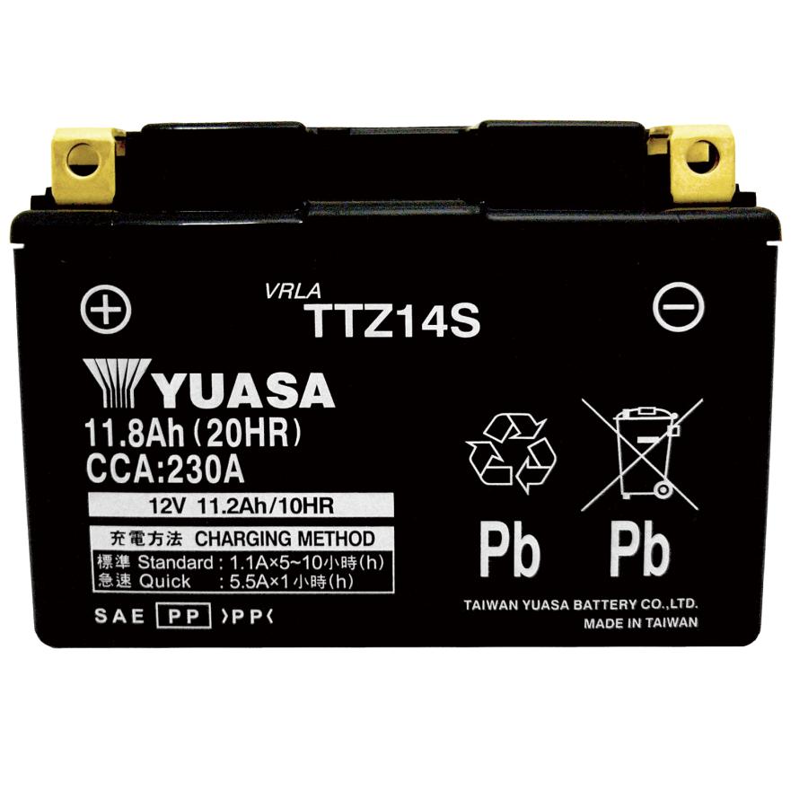 TAIWAN YUASA（台湾ユアサ） バイク バッテリー 台湾 ユアサ TTZ14S 液
