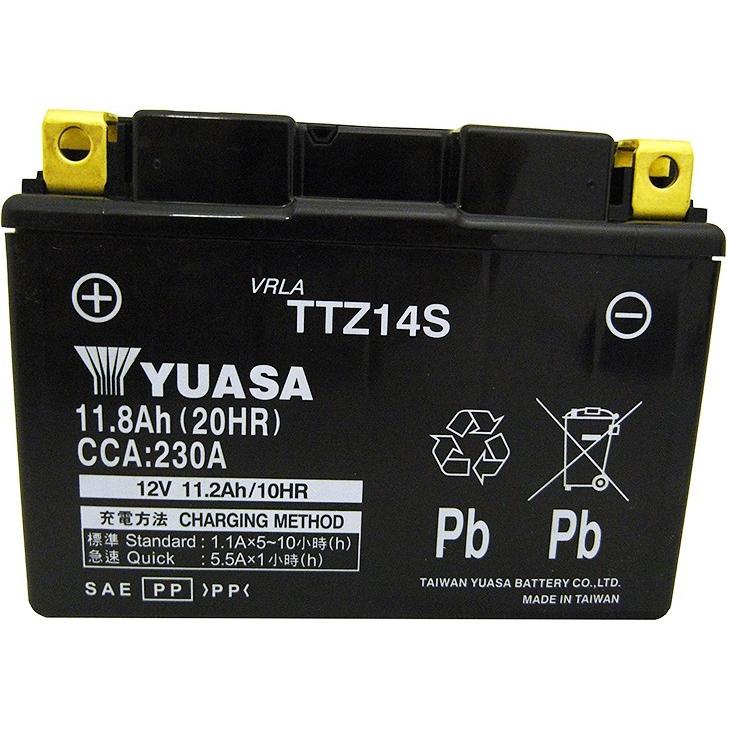 バイク バッテリー 台湾 ユアサ TTZ14S 液入 充電済 ( 互換 YTZ14S 