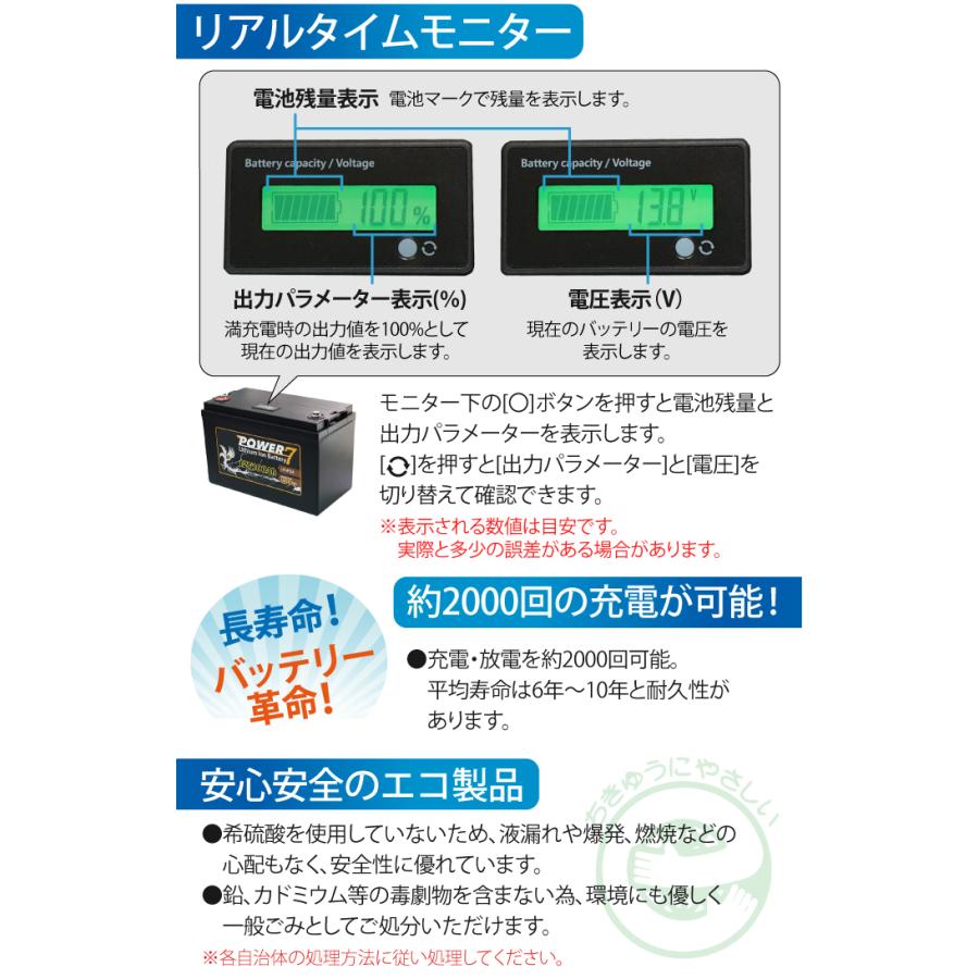 リチウムイオンバッテリー 12V 100Ah 多目的用バッテリー BMS