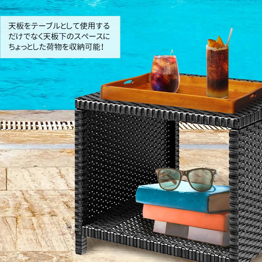 オットマン付 ガーデンファニチャー ラタン調 ガーデンチェア ソファー