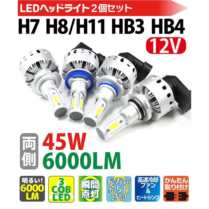 ぶーぶーマテリアルLEDヘッド、フォグランプ H4 H11 まとめ売り LED H11 H8 H16 H3 H7 H1 HB3 HB4 球を交換するだけ ledヘッドライト