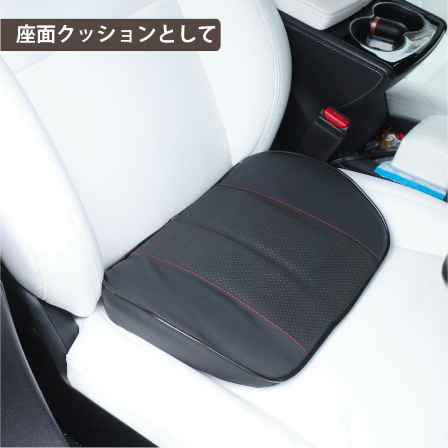 レザー調 腰クッション ランバーサポート ブラック ベージュ 車 椅子