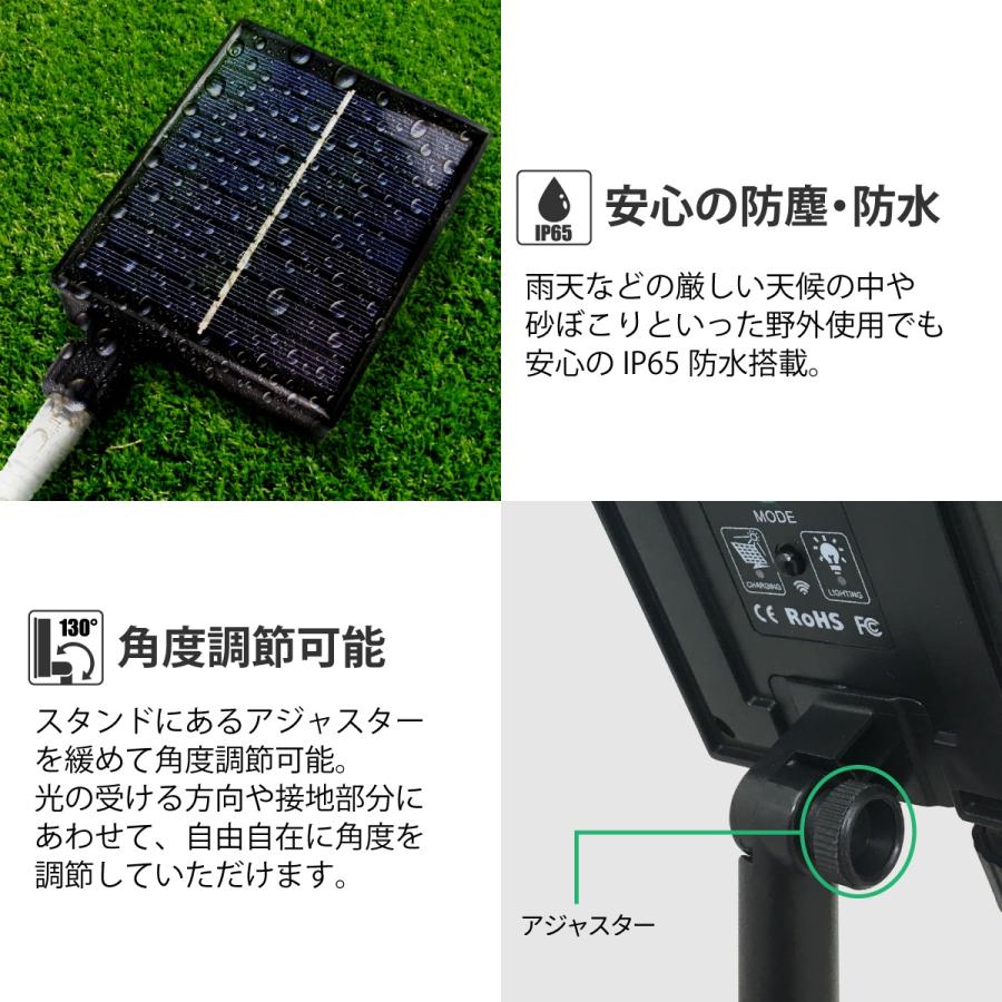 LEDライトセット リモコン付き 8個 LED ソーラー イルミネーション 星付き ウォーターフォール ドレープ