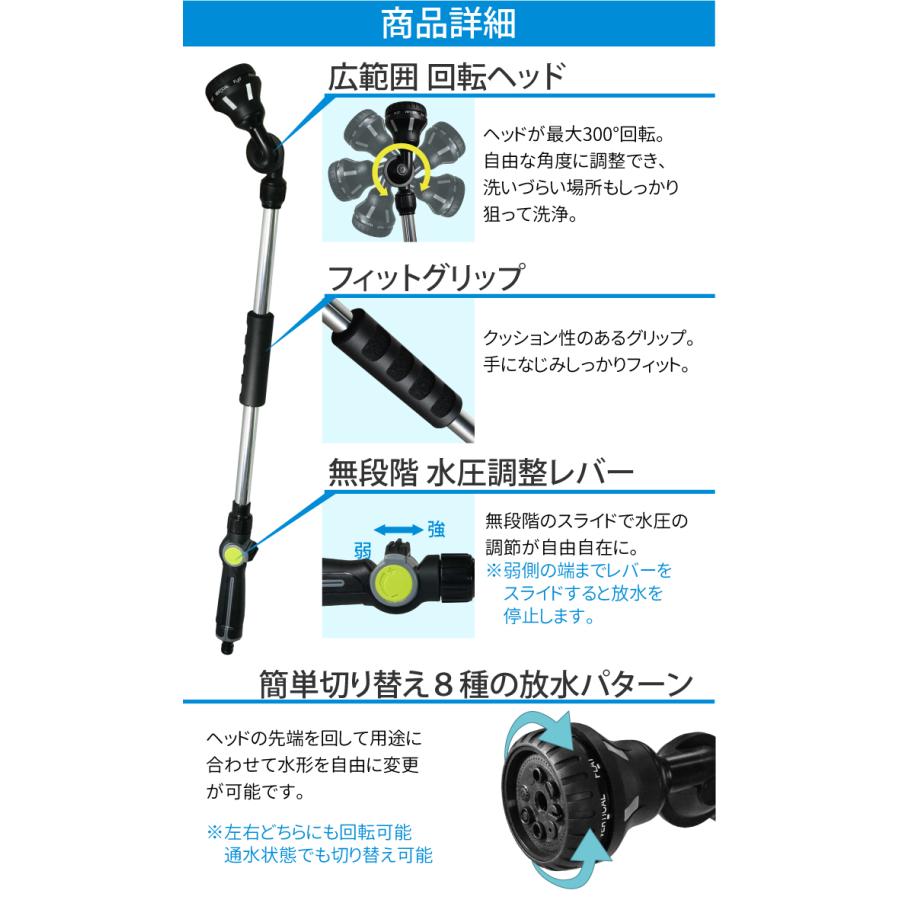 アクアスナイパー 洗車用ノズル 8パターンノズル 高圧洗浄 AQUASNIPER
