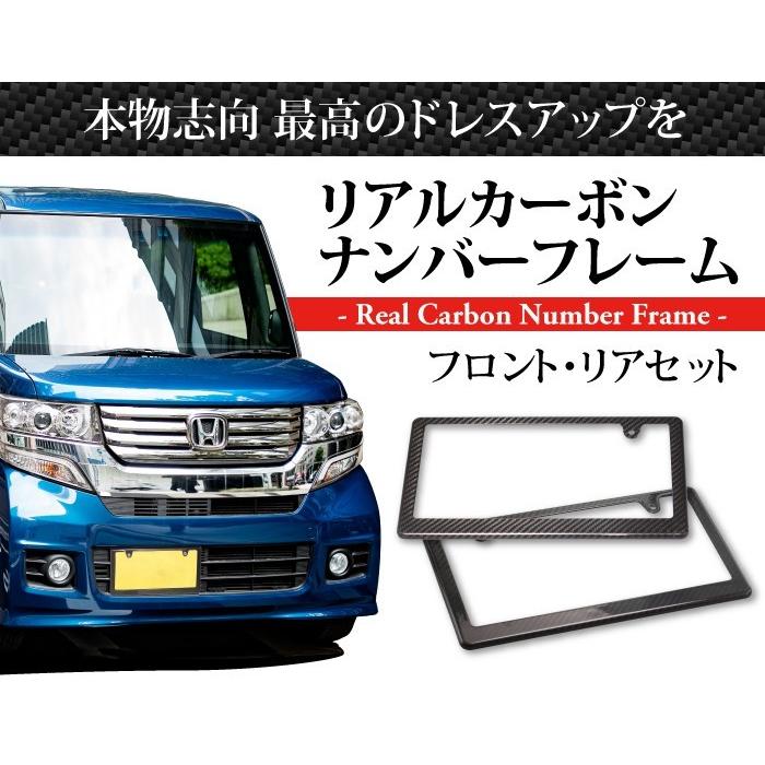 リアルカーボンナンバーフレーム フロント・リア セット カーボン