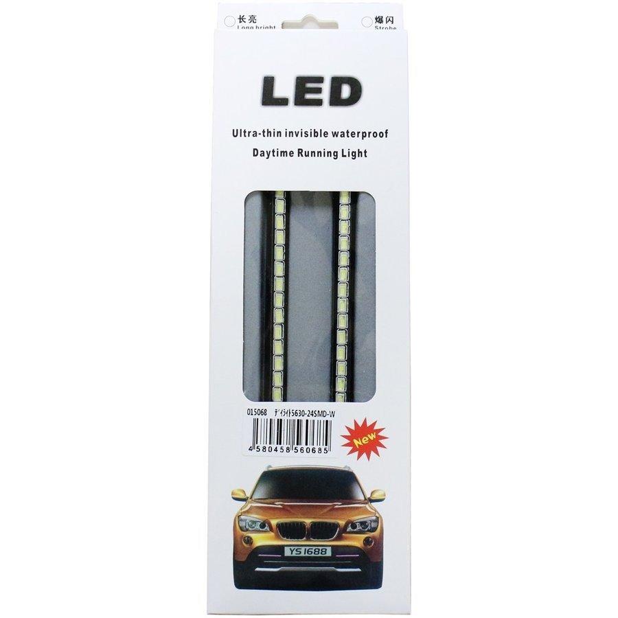 LED デイライト 5630チップ 24SMD フォグランプ 汎用 フォグ 防水 薄型