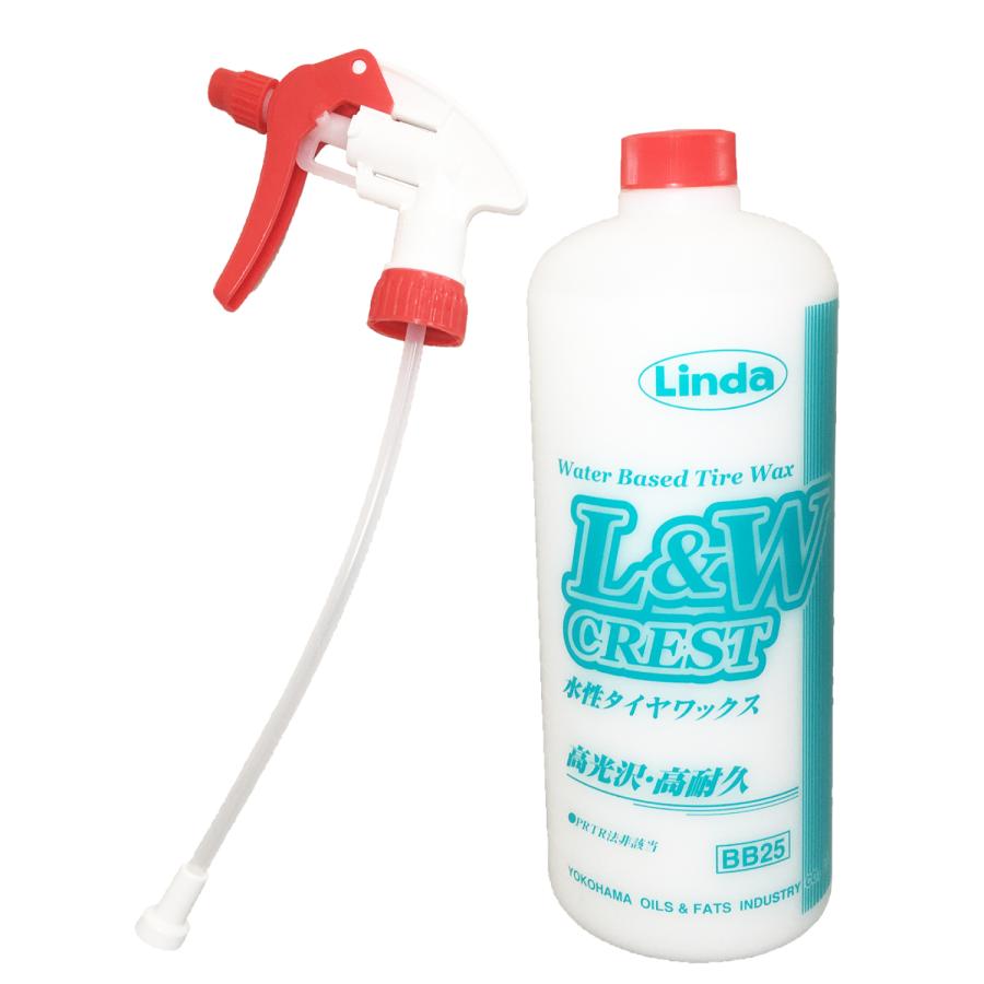 横浜油脂工業 Linda L&W CREST 水性 タイヤワックス 1L タイヤコート