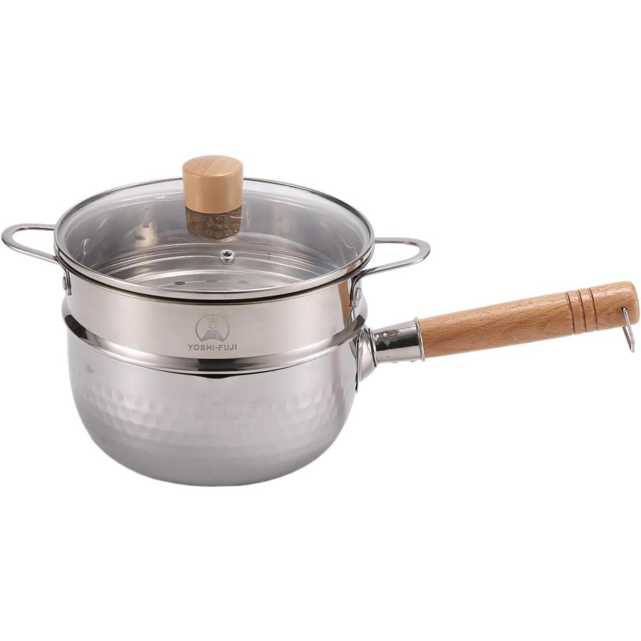 中型ノンスティック雪平鍋 ガラス蓋付き*2 中型ノンスティック雪平鍋 ガラス蓋付き*2 中型ノンスティック雪