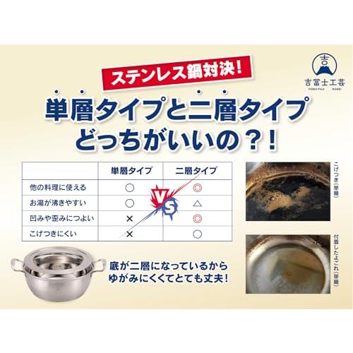 吉冨士工芸】杉せいろ 21cm 2段蓋付き IH対応鍋付き 蒸し器 中華