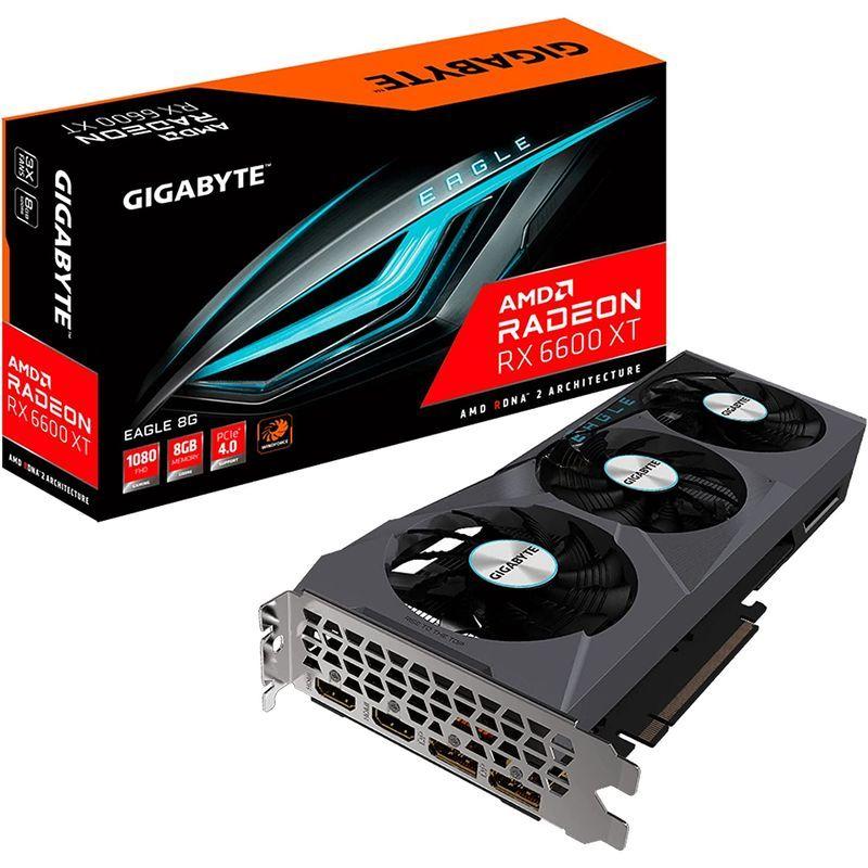 お買い得！ GIGABYTE Radeon RX 6600 XT Eagle 8G グラフィックカード WINDFORCE 3X 冷却システム 8GB 【KUE1991480483】(71078円)
