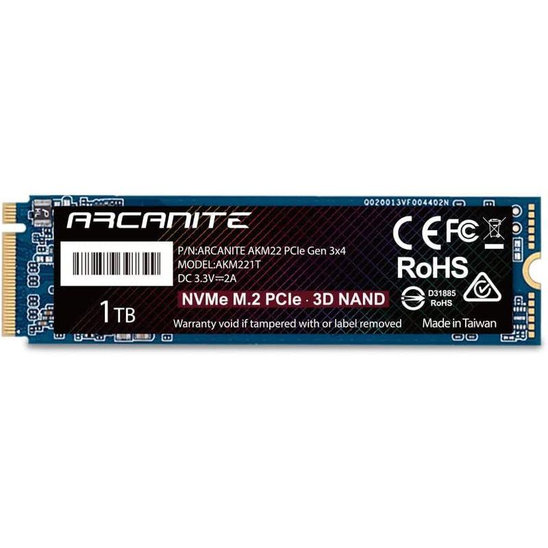 セール新品 ARCANITE SSD 1TB PCIe Gen 3.0 ×4 NVMe 内蔵M.2 2280
