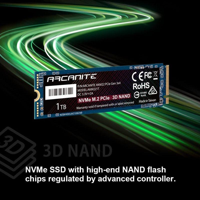 セール新品 ARCANITE SSD 1TB PCIe Gen 3.0 ×4 NVMe 内蔵M.2 2280
