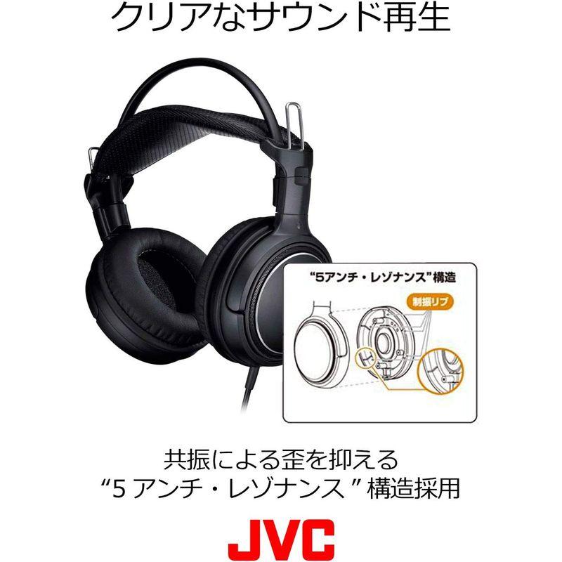 JVC HA-RZ910 密閉型ステレオヘッドホン 室内用(テレビ・ゲーム向け) 1.2m+延長2.3mコード付き｜mantaaaro｜02