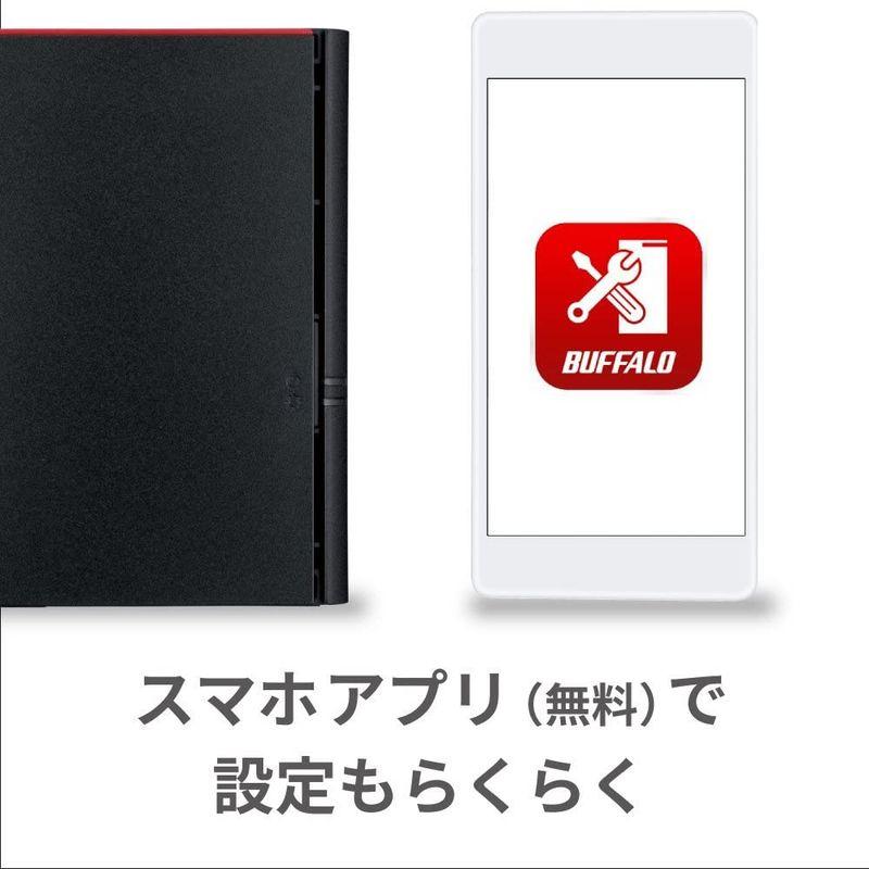 BUFFALO NAS スマホ/タブレット/PC対応 ネットワークHDD 4TB LS220D0402N データを守るRAID1対応モデル｜mantaaaro｜08