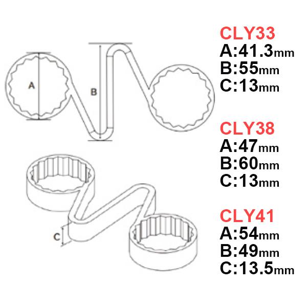 TIPTOPチェックリンク イエロー 38mm 50個 トラック/バス用ナット緩み