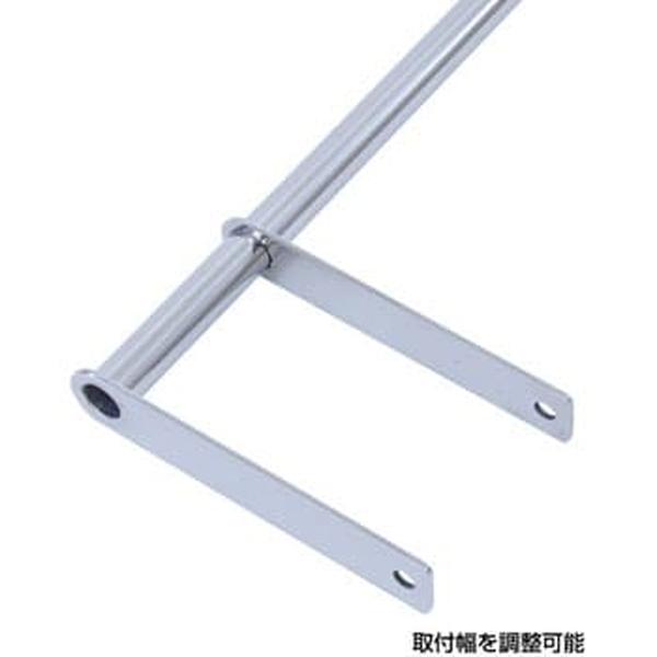 値下げ！！トラック　旗棒 旗棒 600mm ステン球付き バンパーポール 1本 シルバー 取付幅を調整