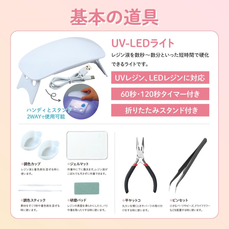 ArtecレジンスターターBOX PREMIUMRICH レジンセット UVレジン