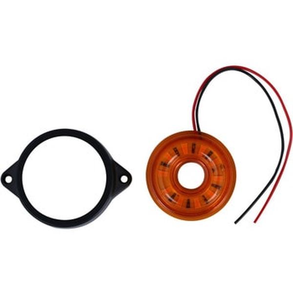 ジェットイノウエサイドマーカー アンバー 24V トラック用 ジェットイノウエ LED サイドマーカー丸型 24V車用 レンズ色 アンバー