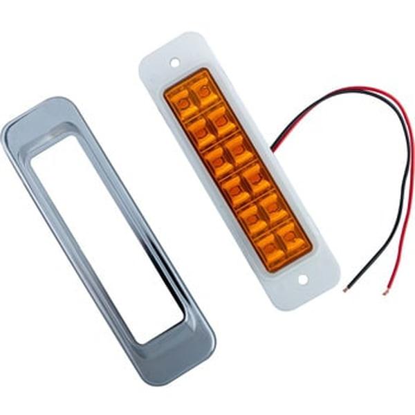ジェットイノウエ LED サイドマーカー角型 24V車用 レンズ色 アンバー