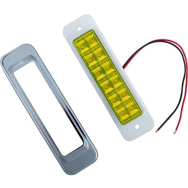 ジェットイノウエ LED サイドマーカー角型 24V車用 レンズ色 イエロー