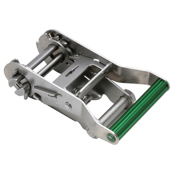 ステンレス製ラッシングベルト しぼり 幅50mm 長さ1+5m 赤 ベルト荷