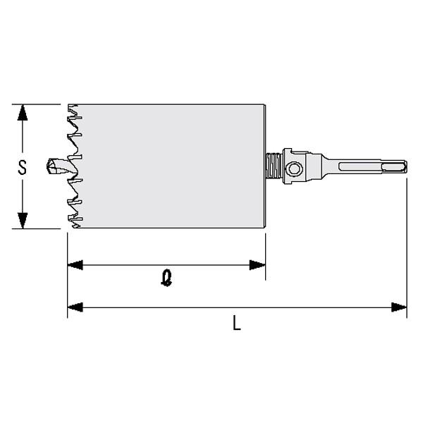 Sコアドリル 130.0mm ボディ単体 振動用コアドリル コアドリルカッター