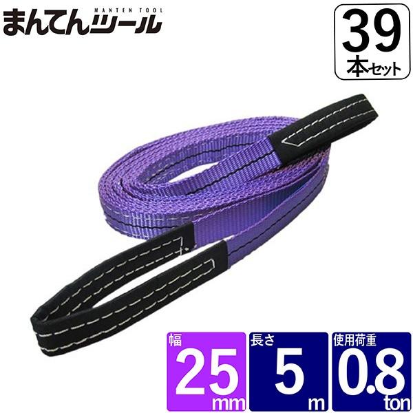 2026年 箱売39本　ベルトスリング 幅25mm 長さ5m スリングベルト ナイロンスリング 【LWH7601281051】(27130円)