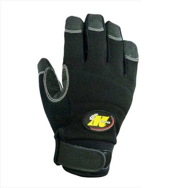 10セット売　防水防寒手袋 Lサイズ（ブラック） 5双 縫製防寒手袋 作業用グローブ