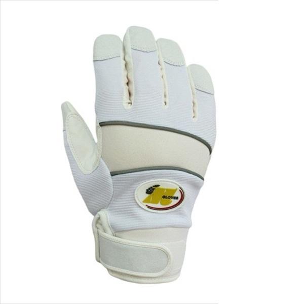 まとめ買い 10セット 防水防寒手袋 5双 作業用グローブ Lサイズ ホワイト 作業用