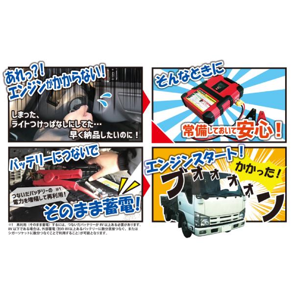 スーパーバッテリーレスキュー 12V/24V車共用 SBR-1224 ジャンプ