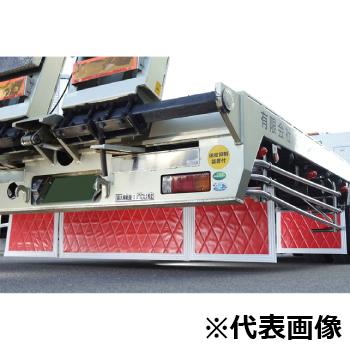 トラック　泥除け　500×600 レッド/ホワイト　新品 トラック 雅 NEW絆 泥除け 600×500mm レッド×ホワイト 泥除け ドレス