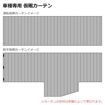 雅 車種専用 仮眠カーテン 2枚セット トラック 雅 車種専用仮眠カーテン ふそう ブラック 2枚入 仮眠